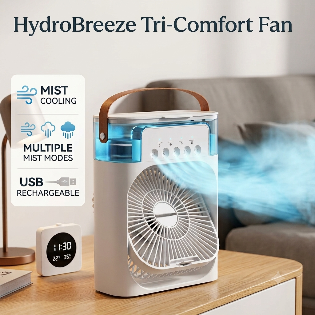HydroBreeze Tri-Comfort Fan